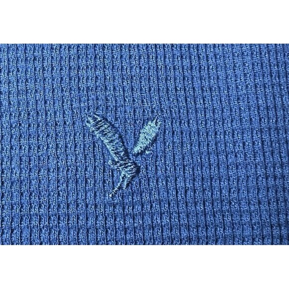 American Eagle Outfitters Sweater Mens Size Medium Blue Color Bock Crew Neck New - Picture 3 of 12